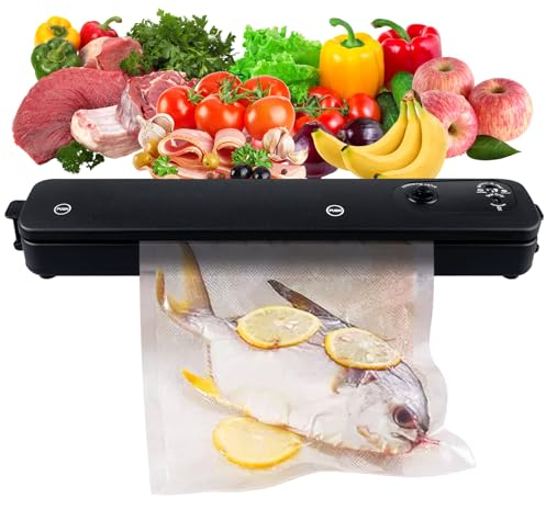 BYZESTY Sous Vide Cocinero: 1 Juego Sellador al Vacío Impermeable, Cocinero de Precisión con Temporizador, Para Cocina y Exterior (100 Bolsas al Vacío Incluidas)
