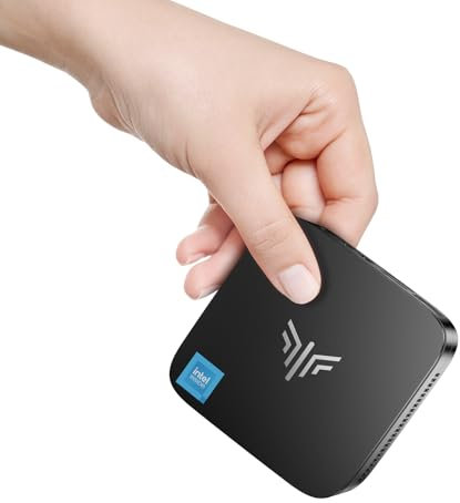 NiPoGi Essenx E1 Mini PC Ιntel Alder Lake-N97 (fino a 3,6 GHz) 16 GB DDR4 512 GB SSD, Mini computer/Gigabit Ethernet/2.4+5G WiFi/BT4.2/HDMI 2.0+DP 1.4 Dual Display 4K@60Hz UHD Desktop PC per ufficio