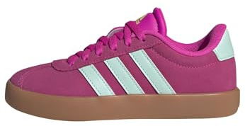 adidas VL Court 3.0 Shoes Kids, Zapatilla de Deporte Unisex niños, Shock Pink Semi Flash Aqua Lucid Lemon, 29 EU