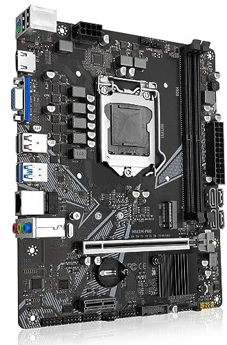 SHANGZHAOYUAN H511M PRO LGA 1200 Motherboard for Intel 10th/11th Gen Core i9/i7/i5/i3/Pentium/Celeron Series Processors (M-ATX, Dual-Channel DDR4, SATA 3.0, USB 3.0, NVME M.2, PCIe 3.0, Gigabit LAN)