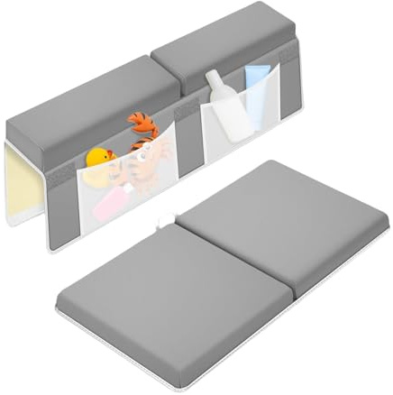 Fyrdyn Arrodillera de Baño, Cojín de Arrodillera para Bañera para Bañar al Bebé, Cojín de Espuma Antideslizante de Apoyo para Baño Hogar Oración Ejercicio Jardinería