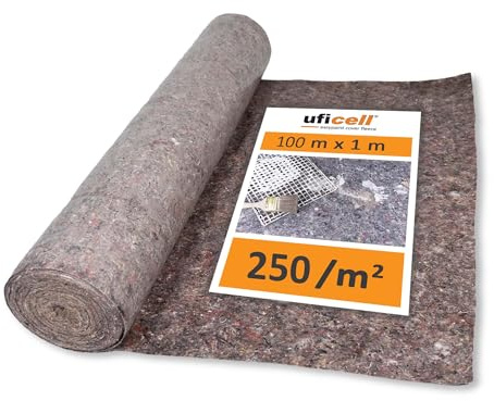 easypaint® PREMIUM målarfleece - skyddande fleece för målarfleece med PE anti-halkbeläggning - vikt: 250 g/m² - täckfleece är det perfekta ytskyddet för golvbeläggningar (vikt: 250 g/m², 100 m²)