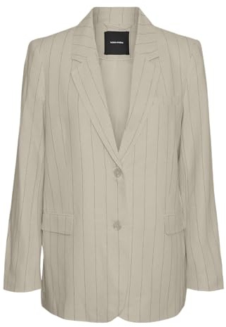 Vmmindy LS Loose Linen Blazer Mix Noos, Avena, 42