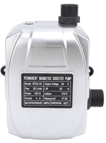 Bomba Elevadora de Presión de Agua DC24V 180W, Bomba de Circulación de Agua para Riego de Jardín, Cocina y Hogar