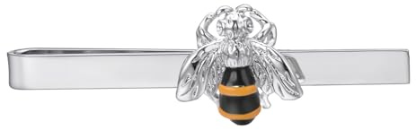 Asienice Novelty Bee Tie Clip For Men Funky Animal Tie Clip With Bumble Bee Men Suit Jewelry