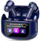 Auriculares Inalámbricos Bluetooth ANC Reducción de Ruido, 48H Auriculares Bluetooth 5.4 Con HD Micrófono, Sonido Premium, 5 Modos EQ Cascos Pantalla Táctil, IP7 Impermeable Cascos Inalámbricos, Azul