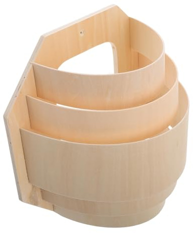 MALUGOGO Paralume in Legno per Lampada da Sauna, Copertura Resistente al Calore, Design Sottile e Traslucido, Accessori per Sauna per Illuminazione Confortevole e Facile Installazione