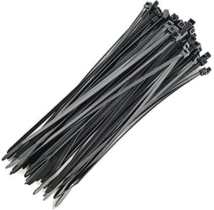 Cable Ties, 100pcs Extra Long 400mm x 4.8mm Self Locking Nylon Zip Cable Ties - Black