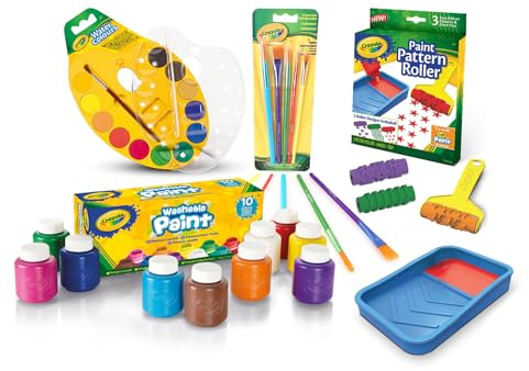 CRAYOLA® Set Attività Tempera Stravagante, Art & Craft, Pittura per la scuola e per la casa, regalo per bambini, età 5, 6,7,8,9+