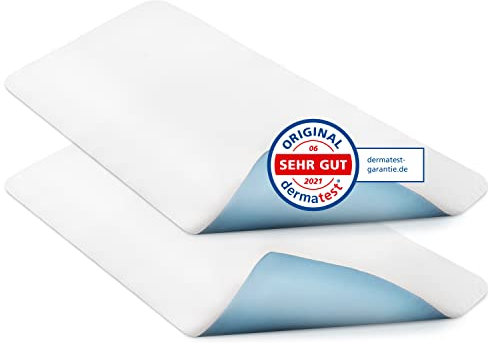 Rosenkern® Inkontinenz-Bettunterlage Waschbar 150x90 2er Set - [Made in Germany] - Inkontinenzunterlage Wasserdicht - Bis 2300ml/m² Saugkraft - Betteinlagen für Kinder & Erwachsene