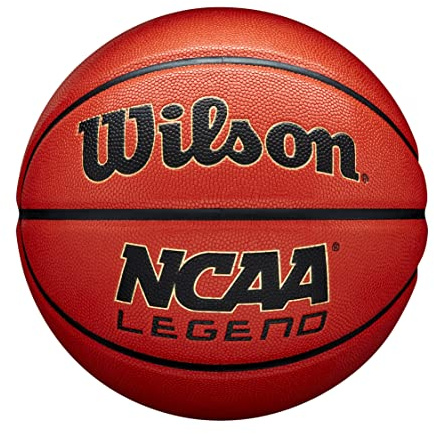 Wilson NCAA Legend Basketball - Size 6 - 28.5, Orange/Black