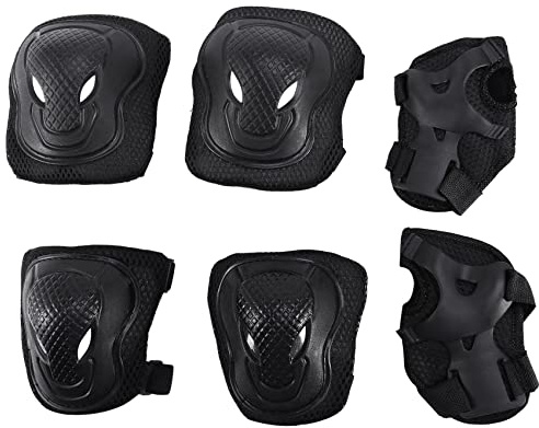 Peukerty Protection des genoux et des coudes - Protection - Kit de protection pour adultes - Équipement de protection pour skate