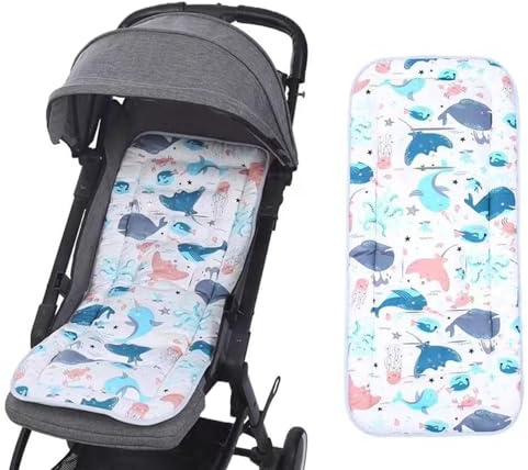 Fodera per seggiolino per passeggino, traspirante, cuscino in cotone per passeggini, protezione per seggiolino auto, inserto universale per passeggino, seggiolone