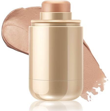 Boobeen Contorno Stick, Crema Mate Fundación Corrector Maquillaje Stick, Contorno, Iluminar y Corrector, Longwear Contour Stick Base de Maquillaje en Barra, Flawless