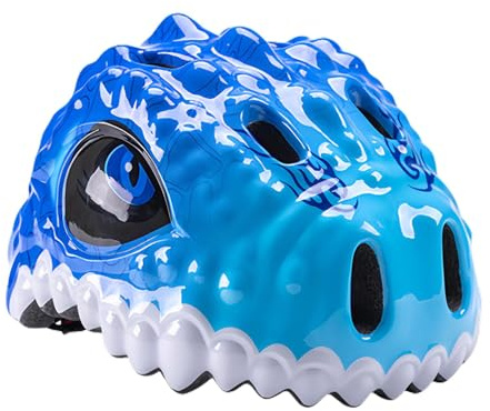 Tezklc Kids Skateboard Helmet - Dinosaur Multi-sports Helmet Boys Bicycles Helmet - Shock Absorbent Scooter Helmet Boys Bikes Helmet for Children Boys Girls