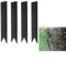 4 pali da giardino, pali in metallo per bordi paesaggistici per ancorare tende, tessuto barriera, copertura del terreno, facile installazione (25,9 cm)