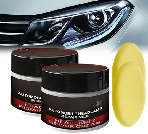 Car Headlight Restoration Kit, 2025 New Headlight Lens Restorer - Car Polishers and Buffers Vehicle Detailing Kits Removes Oxidation and Renews Yellowing Headlights, Headlamp Restoration Kit (2)
