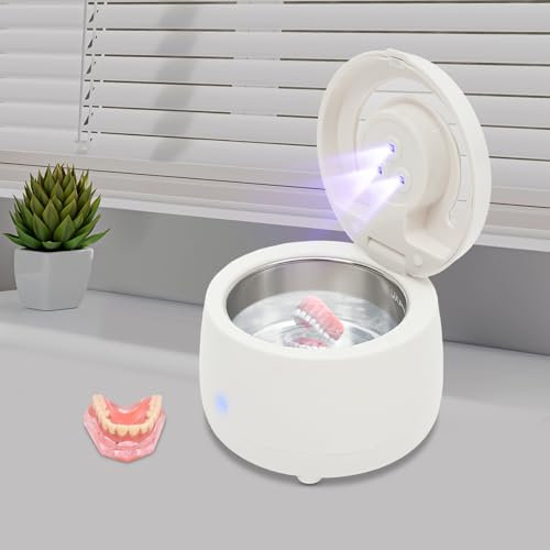Pulitore ad ultrasuoni UPortable Ultrasonic Cleaner Dental Pod, pulitore a ultrasuoni per dental Pod, protesi dentarie, Aligner, Retainer, Whitening Trays, binario dentale