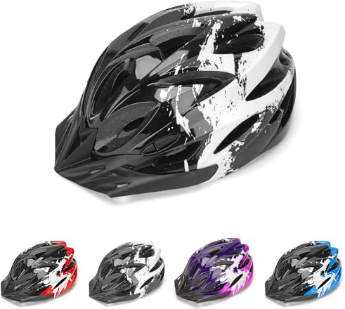 Kids Bike Helmet, Kids Helmet Age 3-14 for Boys Girls, Adjustable Children Bicycle Helmet Scooter Skating Cycling Helmet 50-58cm, White