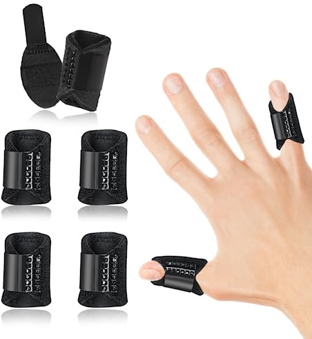 EDNYZAKRN 5 Stück Daumenschienen, Fingerschiene für Triggerfinger, Fingerschutz Unterstützung für Daumen - Zeigefinger - Mittelfinger - Ringfinger - Kleinfinger