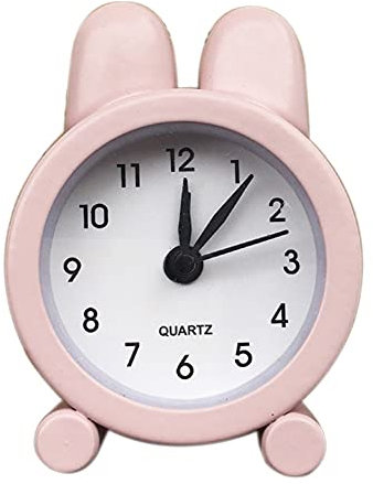 TEmkin Retro tragbarer Mini-Cartoon-niedlicher Mini-Metall-Kleinwecker, elektronischer Kleiner Sonnenaufgangswecker, Aufwachen