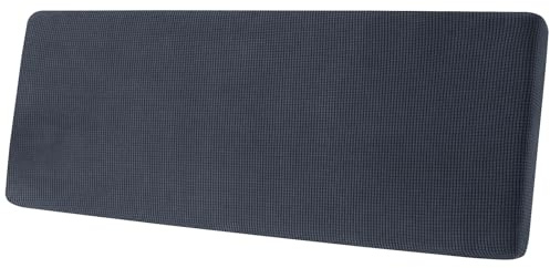 SYLC Housse Coussin Assise Canapé Extensible, Housse Canapé De Siège Dossier Banquette Antidérapant pour Salon Camping-Car Caravane (Dark Grey,XL Backrest)