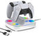 PS5 Controller Ladestation, PS5 Ladeständer Controller mit RGB Lichteffekt, Dual Controller Gleichzeitiges Laden mit LED Ladeanzeige, Ladestation für Playstation 5/DualSense Edge Controller