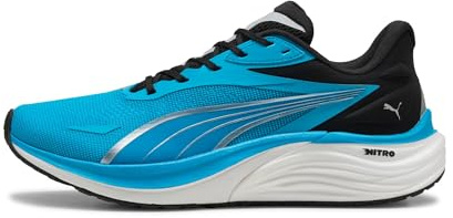 Puma Chaussures de Course Electrify Nitro 4Road pour Homme, Speed Blue Puma Noir, 42 EU