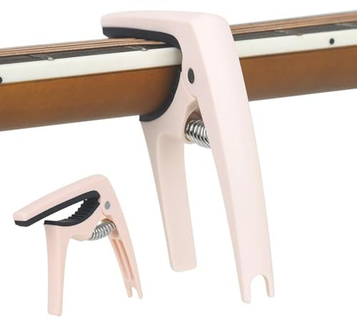 Kapodaster für Akustikgitarre, 6 Saiten, Gitarren-Kapodaster | Tragbare Gitarrenklemme für Akustikgitarre, Kapodaster | Gitarrenclip, kompakter Kapodaster für Gitarre, Akustikgitarre, Mandoline, Banjo