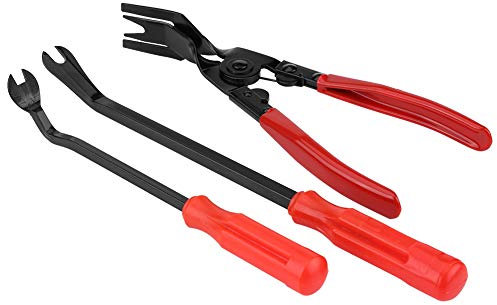 Alicates para barra de palanca, 3 uds., Alicates ergonómicos para molduras de puerta de coche, fácil de usar, alicates para remaches de coche, pinzas para la carrocería del coche, removedor de sujetad