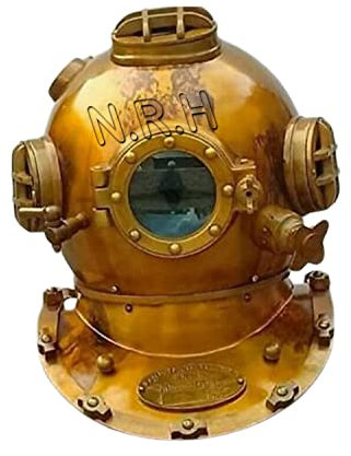 Nautical Replica Hub Antiker Messinghelm Deep Sea US Navy Mark V Taucher Tauchhelm 45,7 cm