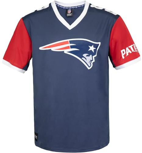 Fanatics Recovered NFL Team Color Block Jersey Trikot (L, New England Patriots)
