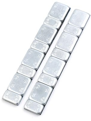 A ABSOPRO 60g 2.1oz Motorbike Car Wheel Balance Weights 124 x 18mm (Set of 2)