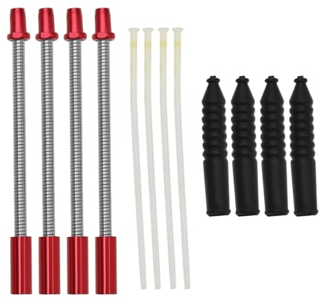 SG Store 12 Piezas de Codo de Freno en V para Bicicleta Fideos de Freno en V Flexibles con Tubo Lubricante Funda de Goma Accesorios para Bicicletas de Montaña Bicicletas de Carretera