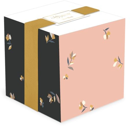 Lady Jayne Note Cube, Desk Essentials for Women - Large Desktop Note Block with 800 Sheets and Printed Sides - 4 x 4 Bloomscape (80889)