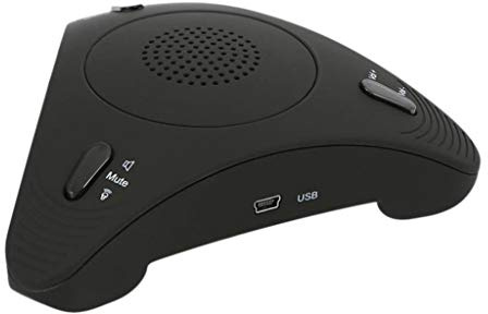 8KLANMMQ Micrófono USB de computadora de escritorio para conferencia, condensador omnidireccional, micrófono, altavoz, altavoz para reuniones de video de negocios