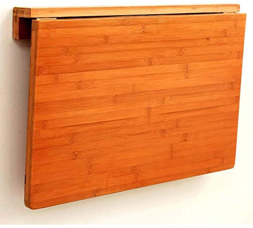 Mesa plegable montada en la pared para lavandería/bar familiar, escritorio flotante con hojas colgantes de 70 x 45 cm, estación de trabajo para portátil que ahorra espacio