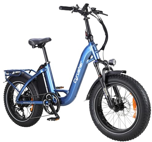 Extrbici Vélo électrique en Aluminium Rumble2.0 20pouces, 250W 25 km/h 48V 18Ah 107 km, Shi//Mano 7 Vitesses, Freins à Disque hydrauliques