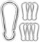 JatilEr 8Pack M6 Spring Snap Hooks, Heavy Duty Metal Clip Steel Key Chain Clip Hook Fit Link Buckle for Gym In/Outdoor Camping Travelling