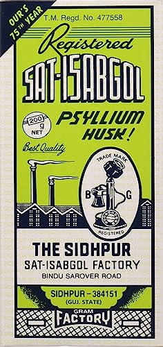 Sat-Isabgol, 200 g, lassativo naturale, efficace contro costipazione, diarrea e perdita di peso, vegano e ricca di fibre con adesivo kajal