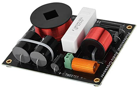 KOSDFOGE Högtalardelar, 500w 4 Ohm 2-vägs Frekvensdelare Crossover-filter Professionell Högtalaravdelare Delenhet