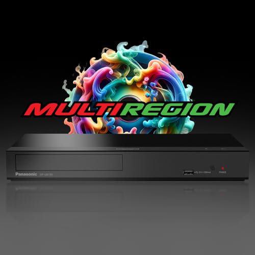 MULTIREGION Blu-ray Player Compatible with Panasonic DP-UB150EB-K 4K Ultra HD 3D - LAN (No WiFi) All Zone Code Free Blu-Ray Regions A, B & C DVD Regions 1-8 - DP-UB150