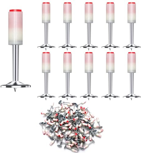 100 Piezas Clavos Para Pistola, 7.3mm Clavos Redondos, Clavos Para Pistola de Clavos, Clavos De Acero Para Mini Pistola Manual Para Fixing Conductos De Cable Para Techo Y Wall De Hormigón