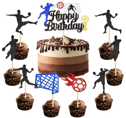 Jxuzh Decoración para Cupcakes y Tartas de Balonmano