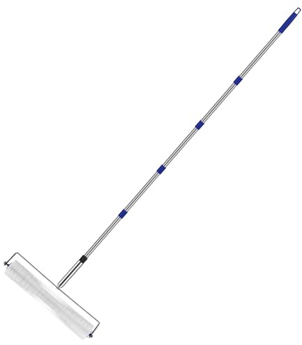 Trumego Spiked Screeding Compound Roller, 20 Self Leveling Spike Roller with 78.7 Long Pole, Epoxy Flooring Tool Remove Bubble