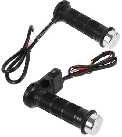 OSOLADY 1 Par Manillares Calefactables para Motocicleta Empuñaduras Cómodas Instalación Compatibles con Diversos