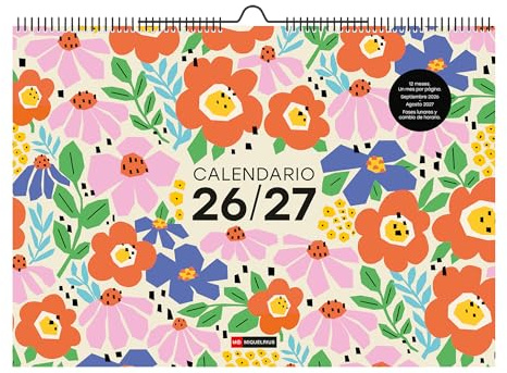 Miquelrius - Calendario Escolar 2026 2027 de Pared A3, 12 Meses