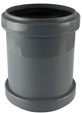 MKK - 19568-002 - HT Doble manguito de conexión DN 40-110 acople manguito de conexión tubo gris DN 50