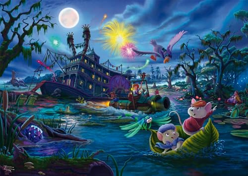 Schmidt 58046 Disney, The Rescuers: Puzzle Thomas Kinkade, 1000 bitar pussel