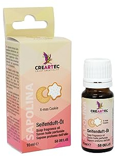 Artidee Creartec - Olio profumato naturale per sapone, fragranza: biscotti X-Mas – aroma di sapone per la produzione di saponi profumati, palline da bagno, ecc. – Vegano – 10 ml – Made in Germany